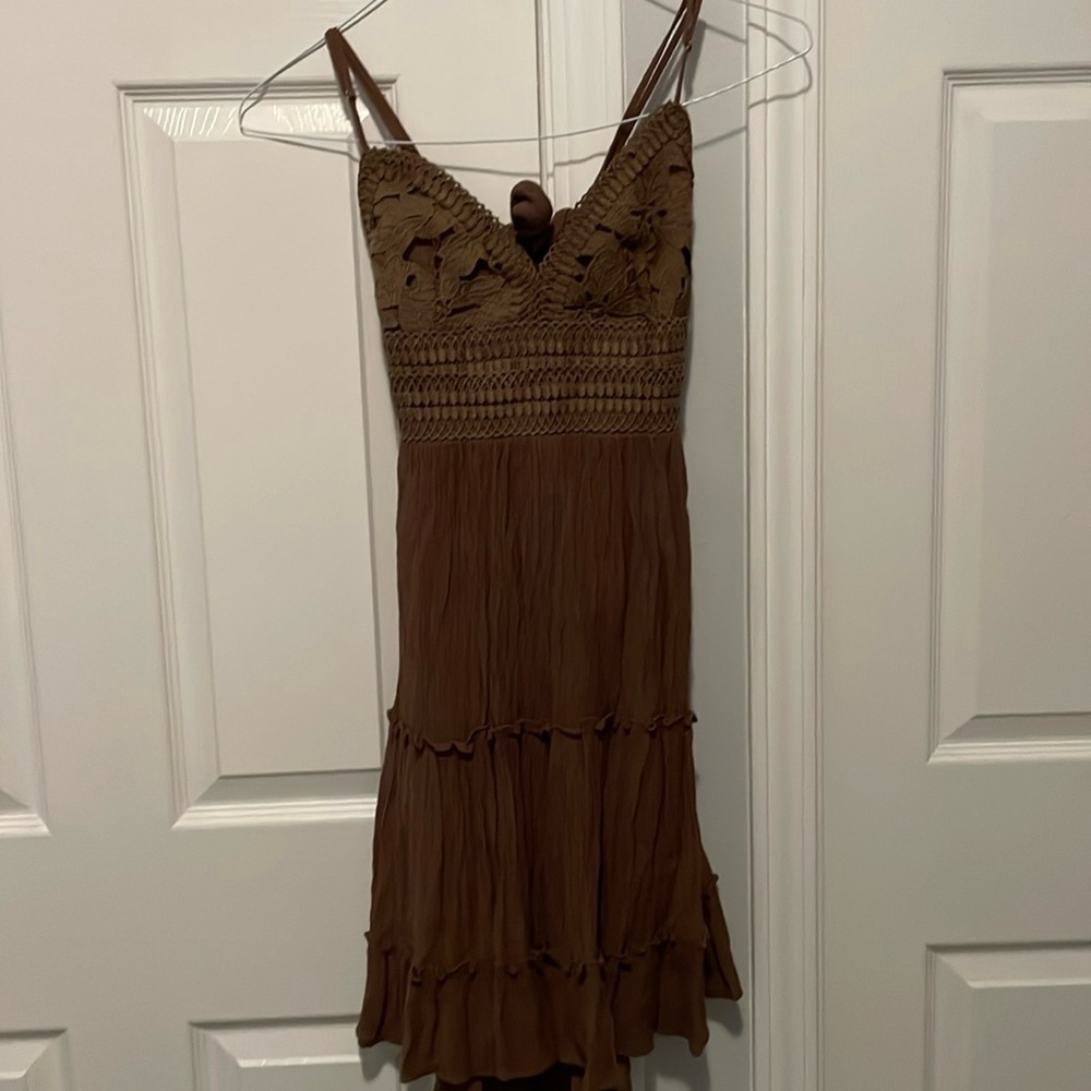 Brown loose dress
